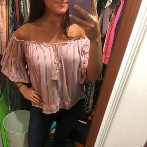 Off the shoulder shirt